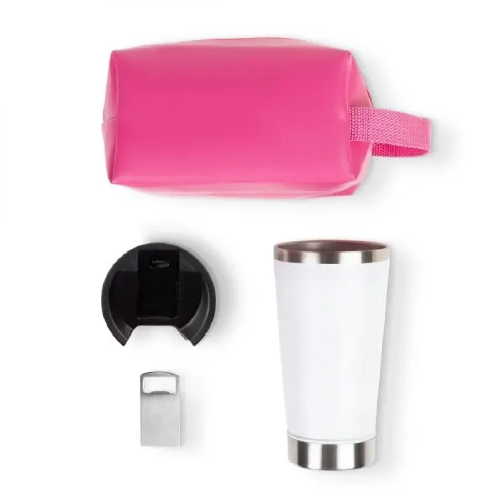 KIT NECESSAIRE E COPO TÉRMICO - 2 PÇS