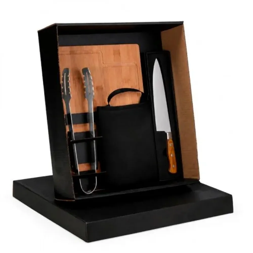 KIT PREMIUM PARA CHURRASCO - 4 PÇS