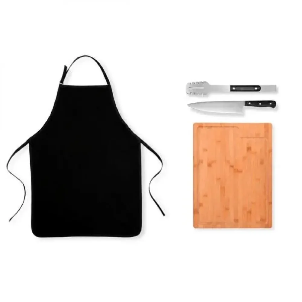 KIT PREMIUM PARA CHURRASCO - 4 PÇS