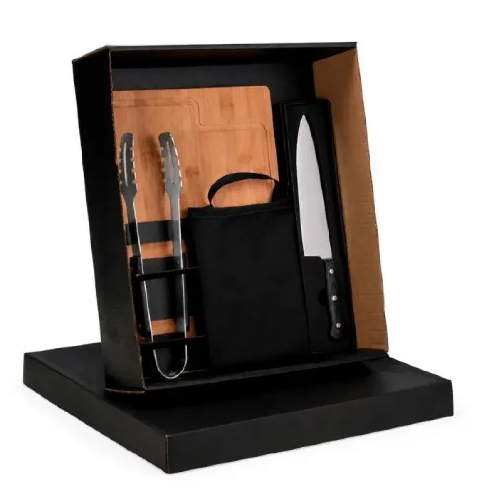 KIT PREMIUM PARA CHURRASCO - 4 PÇS