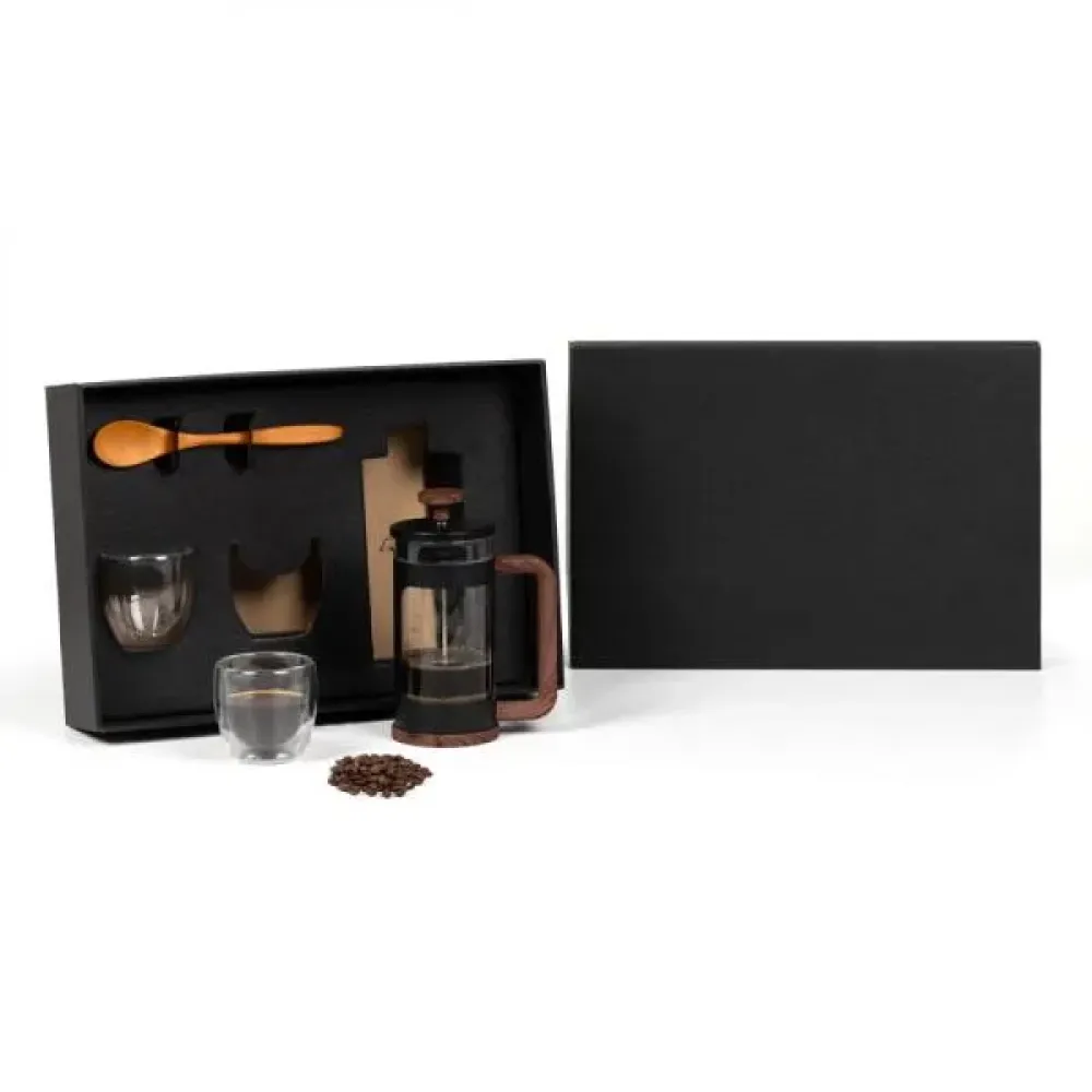 KIT PARA CAFÉ COM PRENSA FRANCESA - 4 PÇS-KT-90572