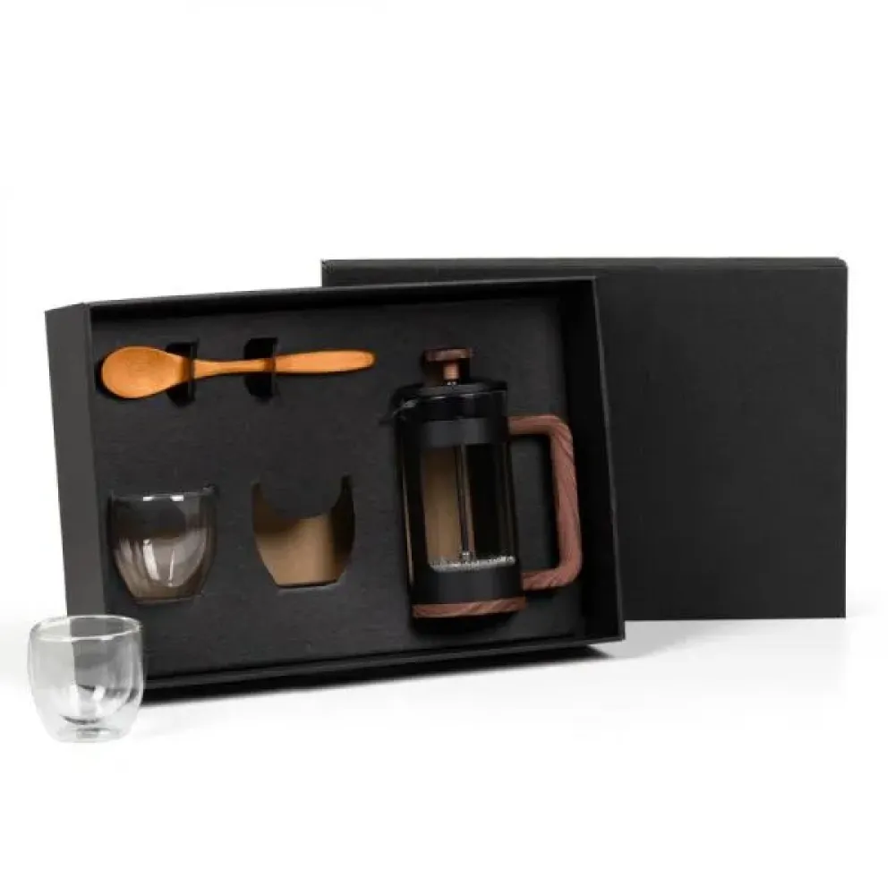 KIT PARA CAFÉ COM PRENSA FRANCESA - 4 PÇS