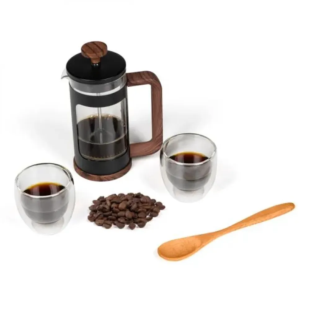 KIT PARA CAFÉ COM PRENSA FRANCESA - 4 PÇS