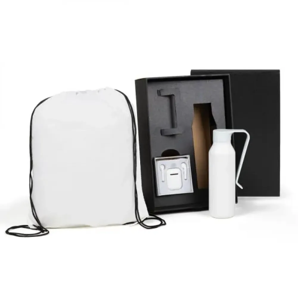 KIT MOCHILA, GARRAFA E FONE BLUETOOTH - 3 PÇS