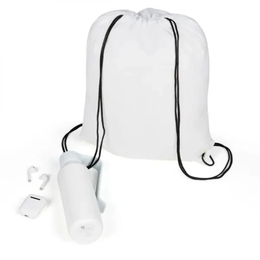 KIT MOCHILA, GARRAFA E FONE BLUETOOTH - 3 PÇS