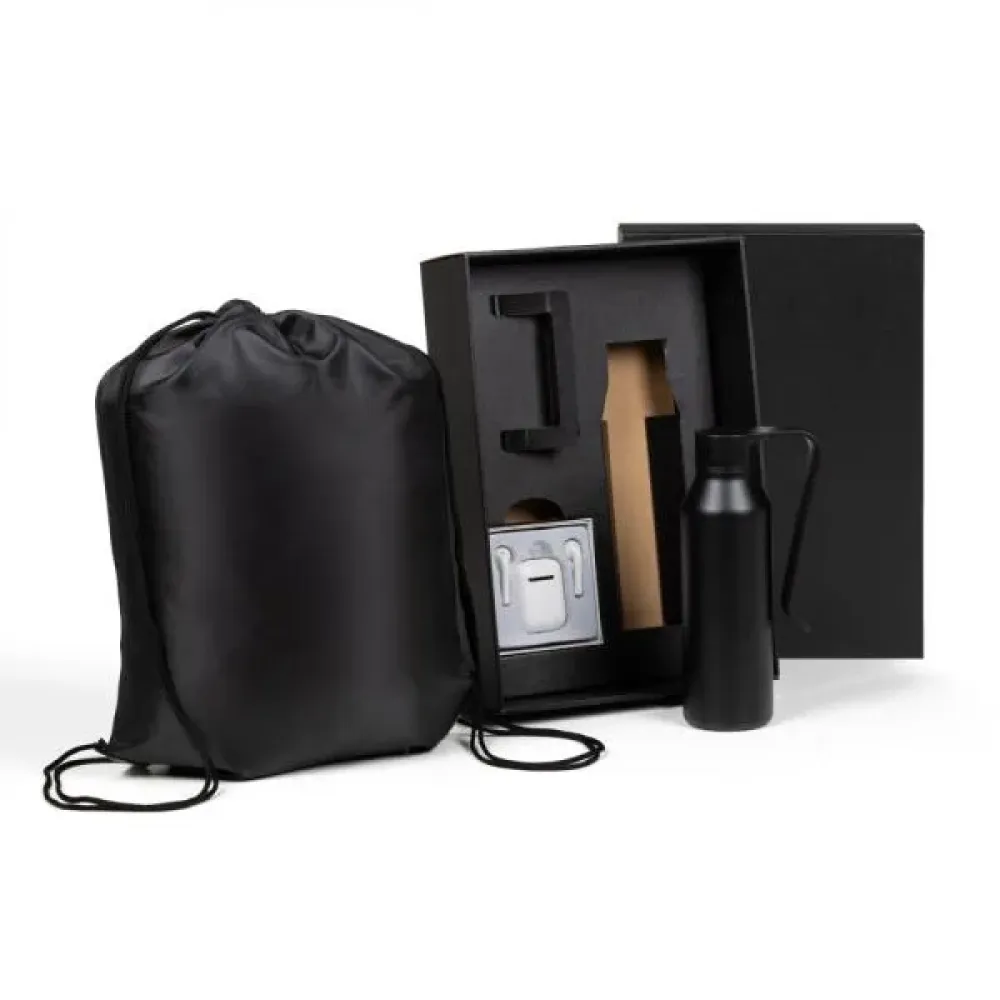 KIT MOCHILA, GARRAFA E FONE BLUETOOTH - 3 PÇS