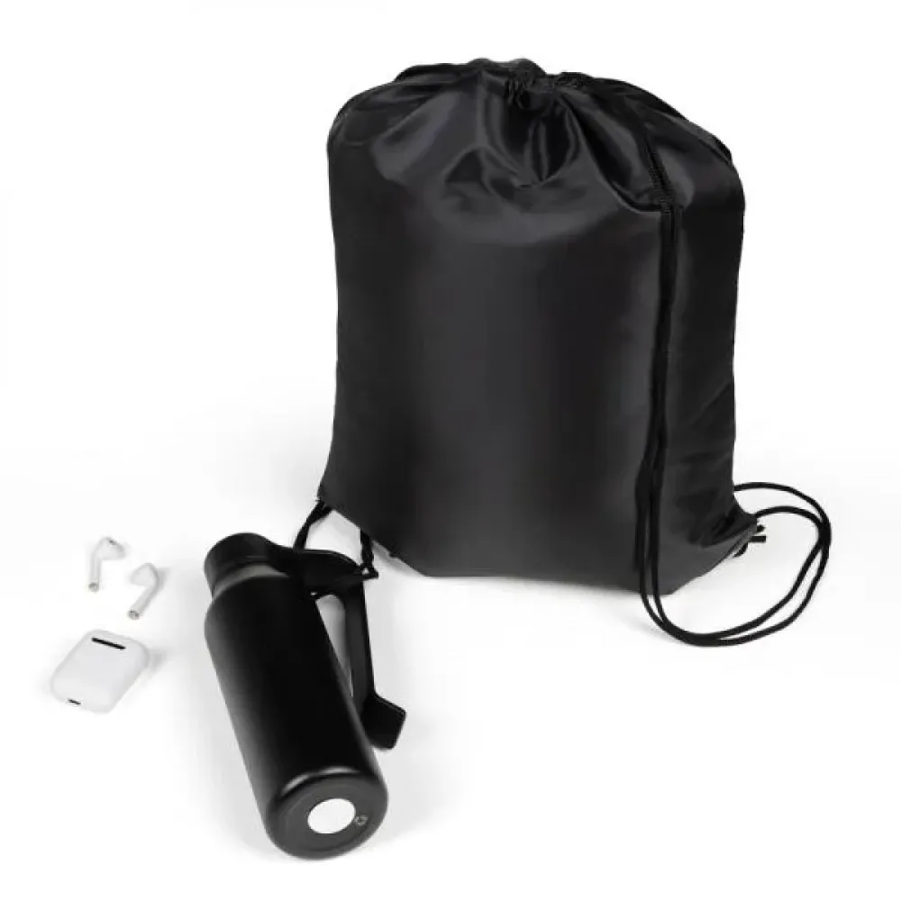 KIT MOCHILA, GARRAFA E FONE BLUETOOTH - 3 PÇS