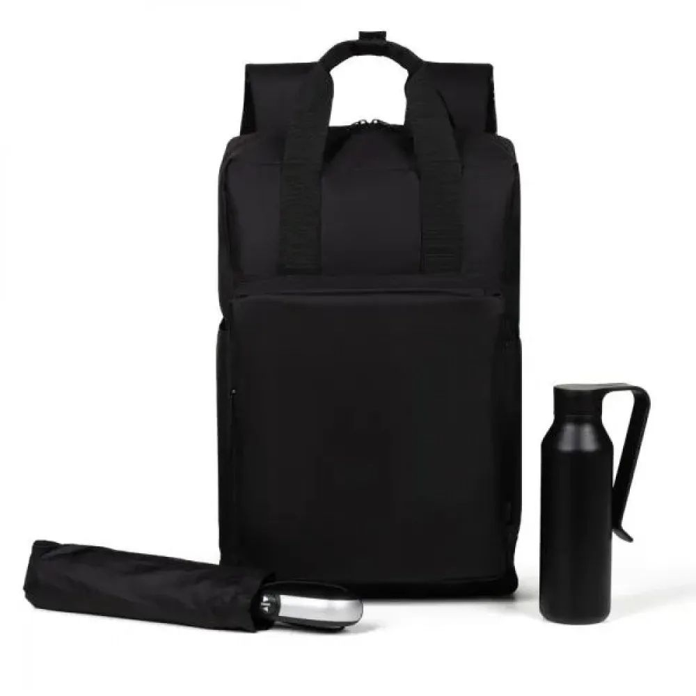 KIT MOCHILA, GARRAFA E GUARDA-CHUVA - 3 PÇS-KT-90583