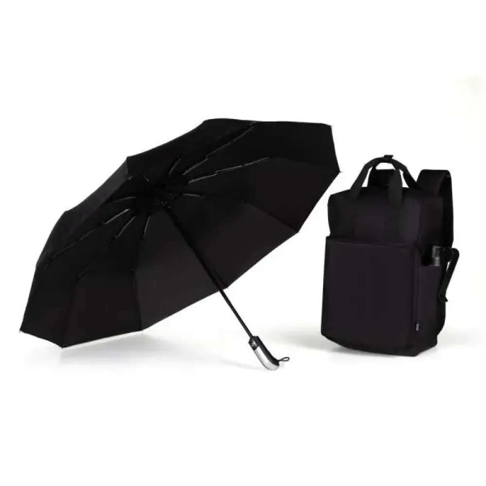 KIT MOCHILA, GARRAFA E GUARDA-CHUVA - 3 PÇS