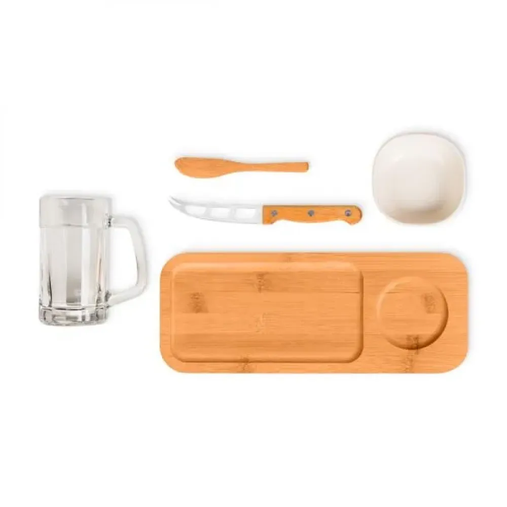 KIT PARA PETISCO / QUEIJO / CERVEJA - 5 PÇS