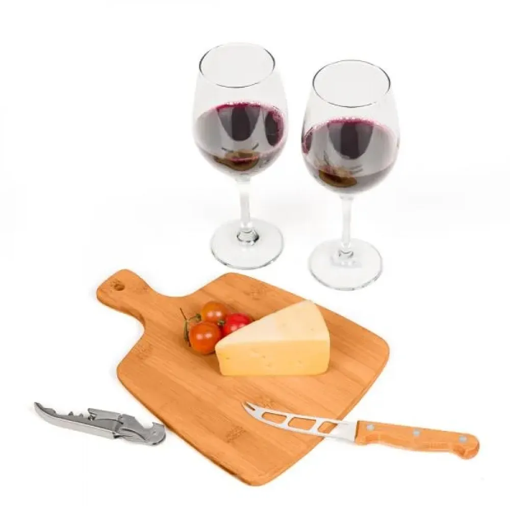 KIT PARA QUEIJO / VINHO - 5 PÇS