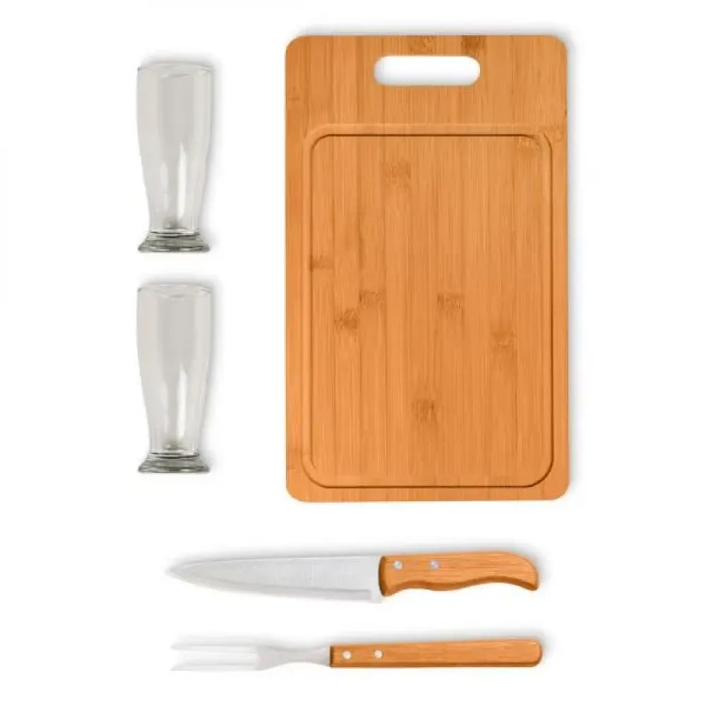 KIT PARA CHURRASCO / CERVEJA - 5 PÇS