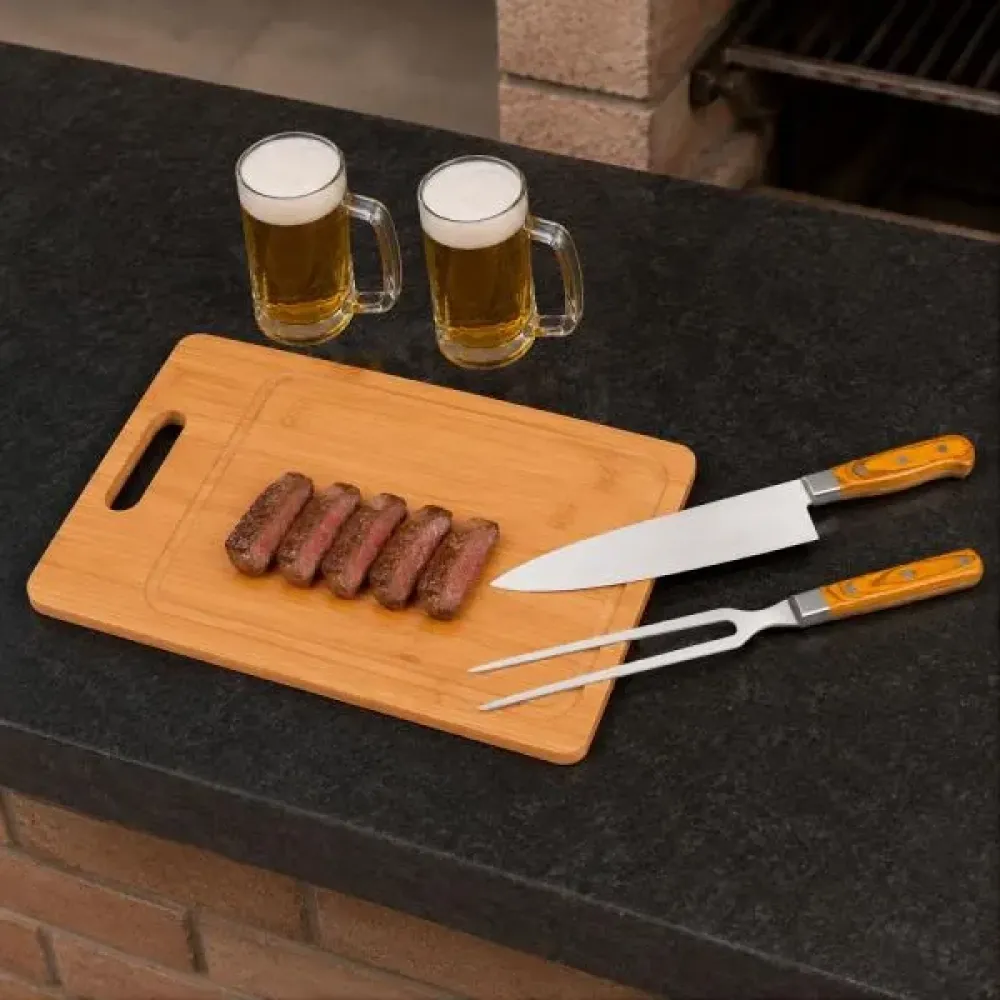 KIT PREMIUM PARA CHURRASCO / CERVEJA - 5 PÇS