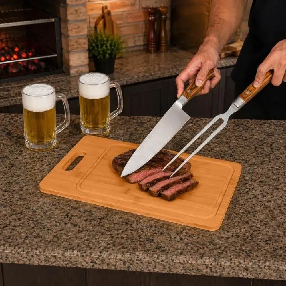 KIT PREMIUM PARA CHURRASCO / CERVEJA - 5 PÇS
