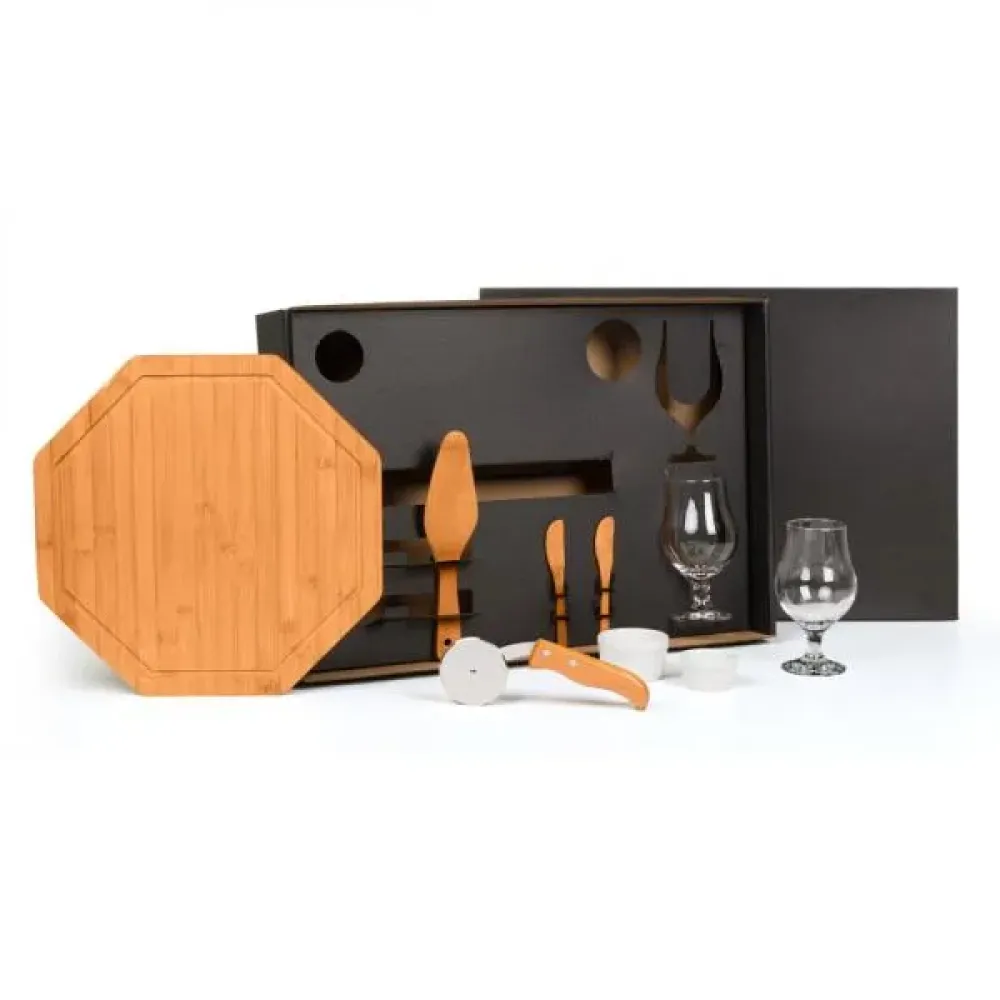 KIT PARA PIZZA / PETISCO / CERVEJA - 9 PÇS