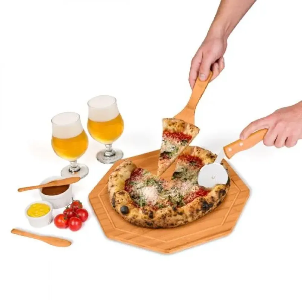 KIT PARA PIZZA / PETISCO / CERVEJA - 9 PÇS