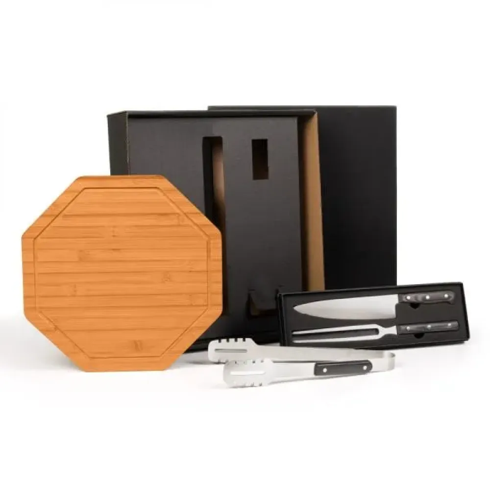 KIT PREMIUM PARA CHURRASCO - 4 PÇS