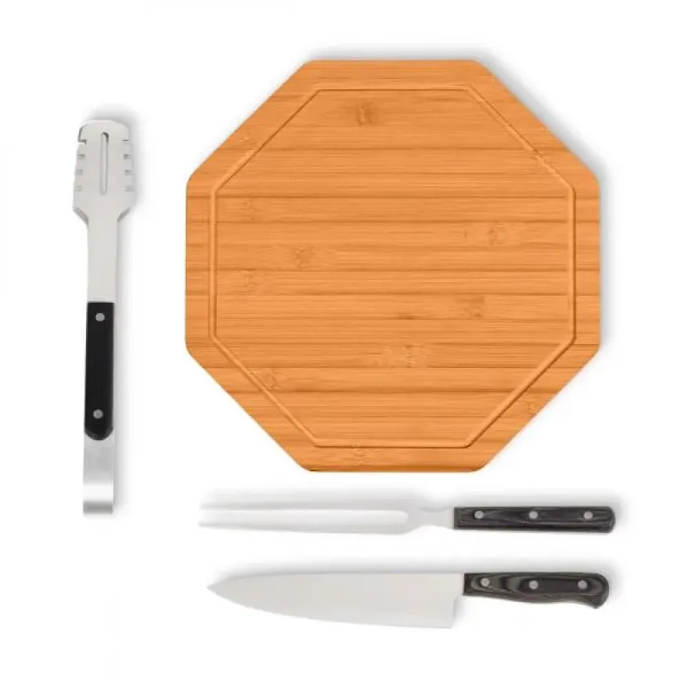 KIT PREMIUM PARA CHURRASCO - 4 PÇS