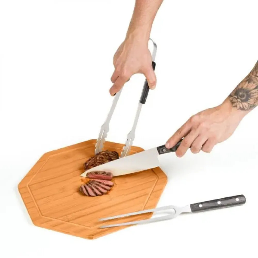 KIT PREMIUM PARA CHURRASCO - 4 PÇS