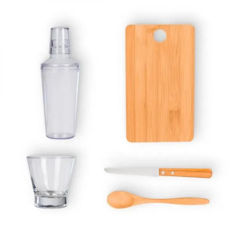 KIT PARA CAIPIRINHA COM COQUETELEIRA - 5 PÇS