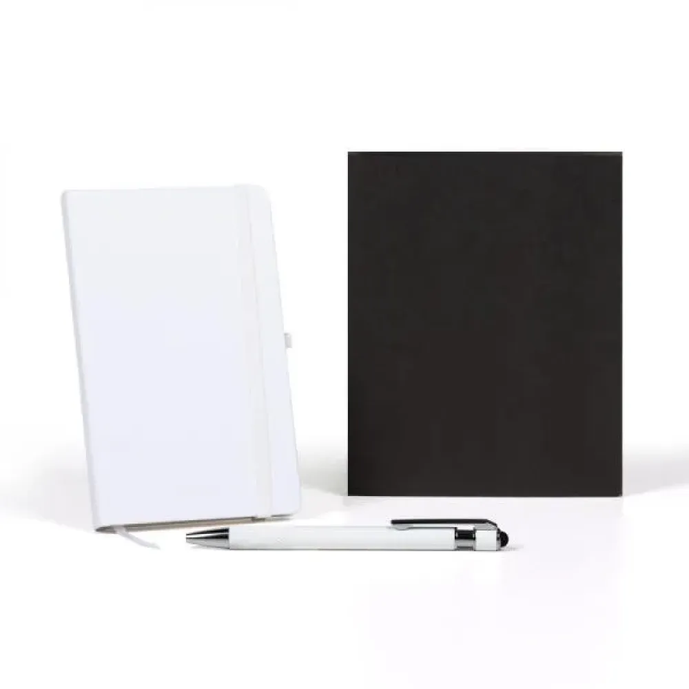 CADERNETA P/ ANOTAÇÕES COM CANETA - BRANCO-LE-31900