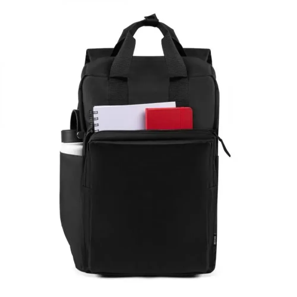 MOCHILA EM RPET - PRETA - 21L