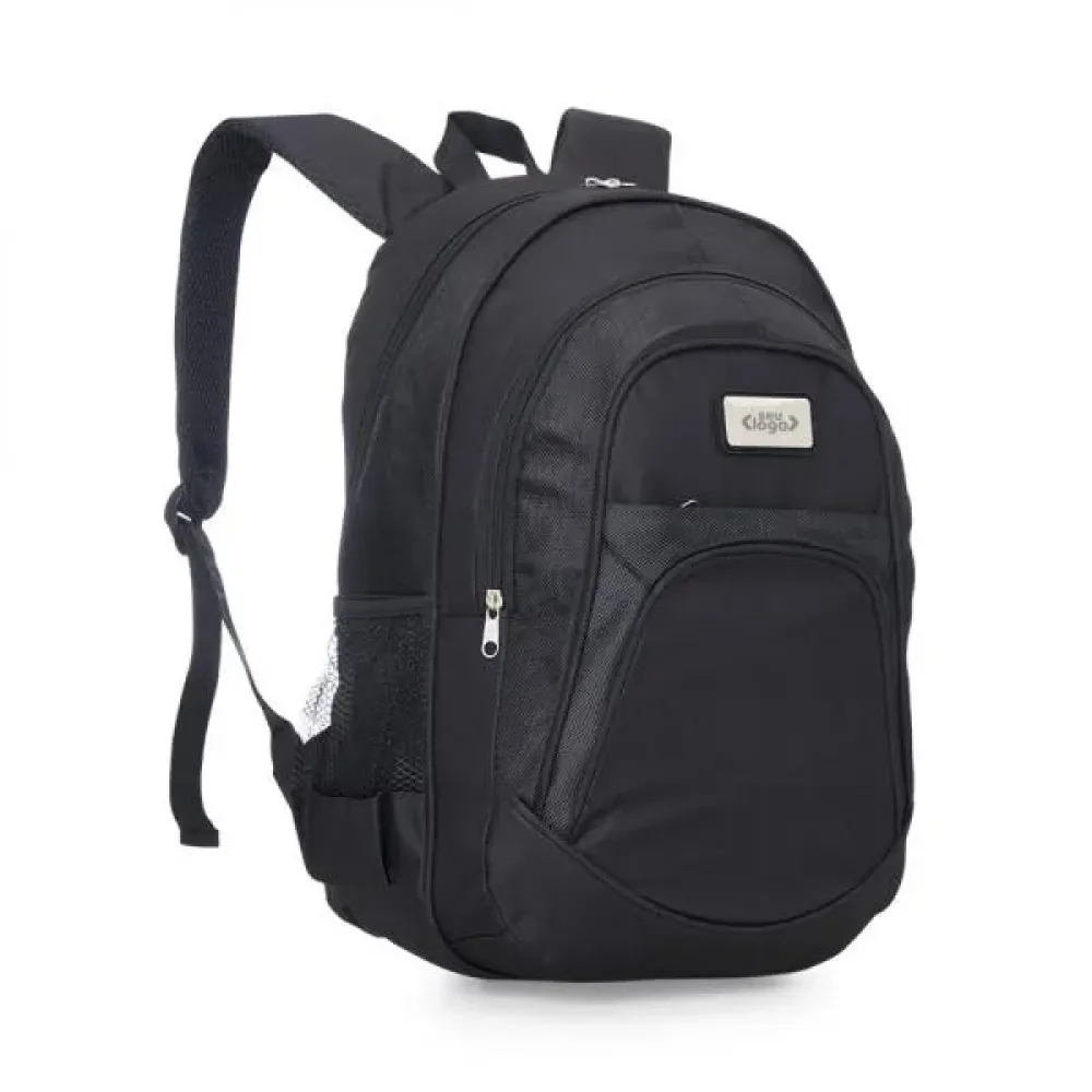 MOCHILA PRETA EM POLYESTER 1680D / 600D