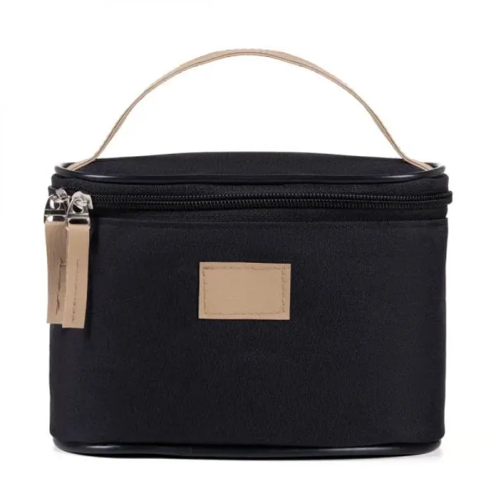 BOLSA DE COSMETICOS EM OXFORD/PVC - PRETO