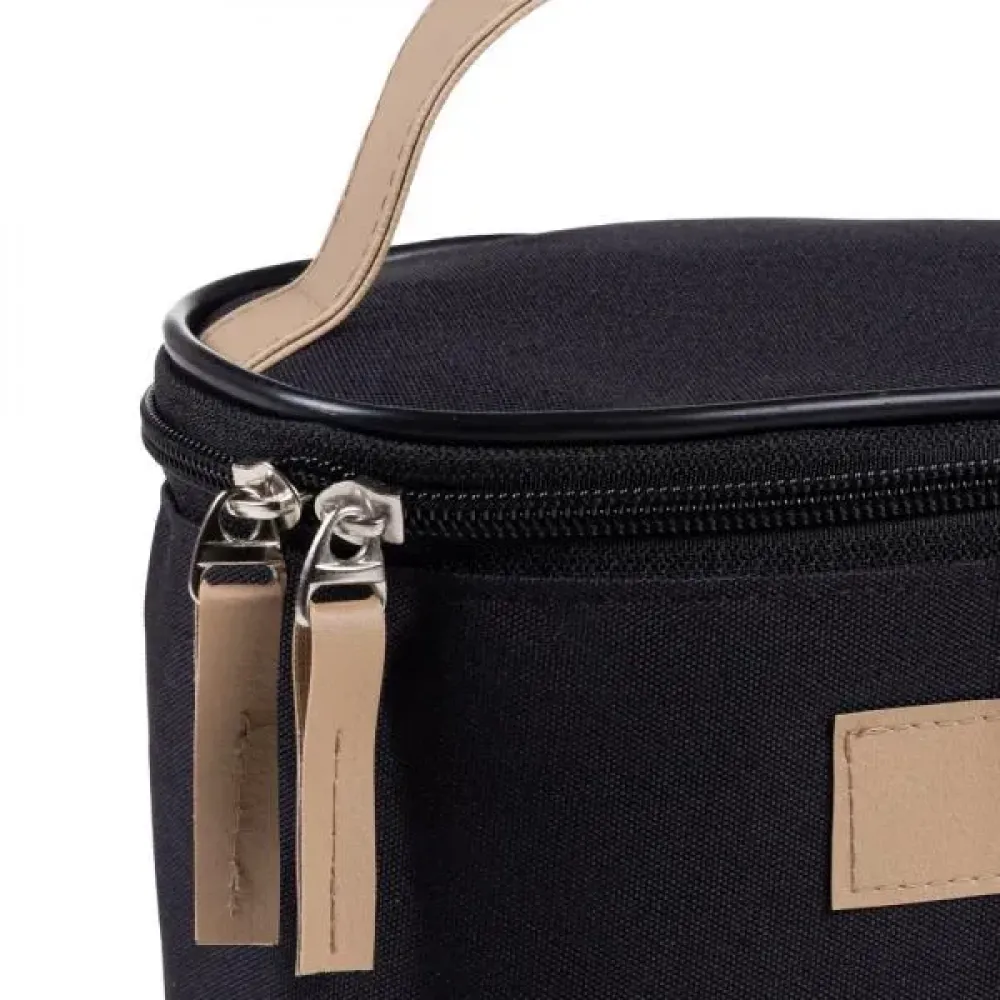 BOLSA DE COSMETICOS EM OXFORD/PVC - PRETO
