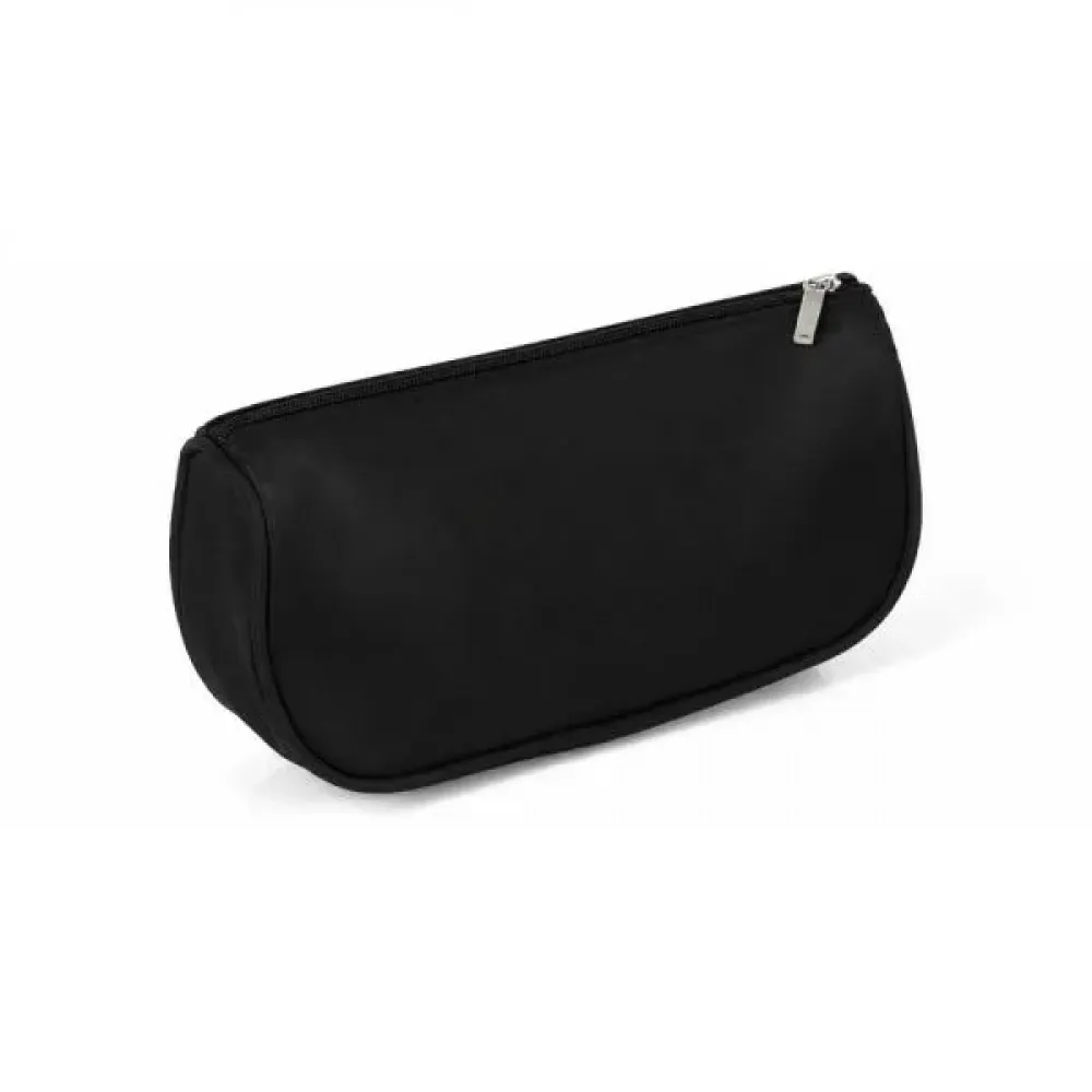 NECESSAIRE PRETA EM MICROFIBRA