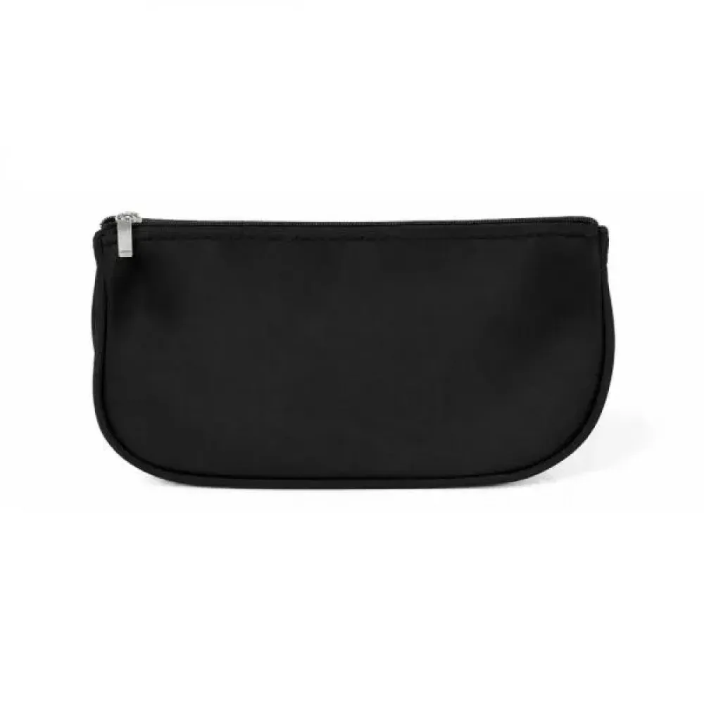NECESSAIRE PRETA EM MICROFIBRA