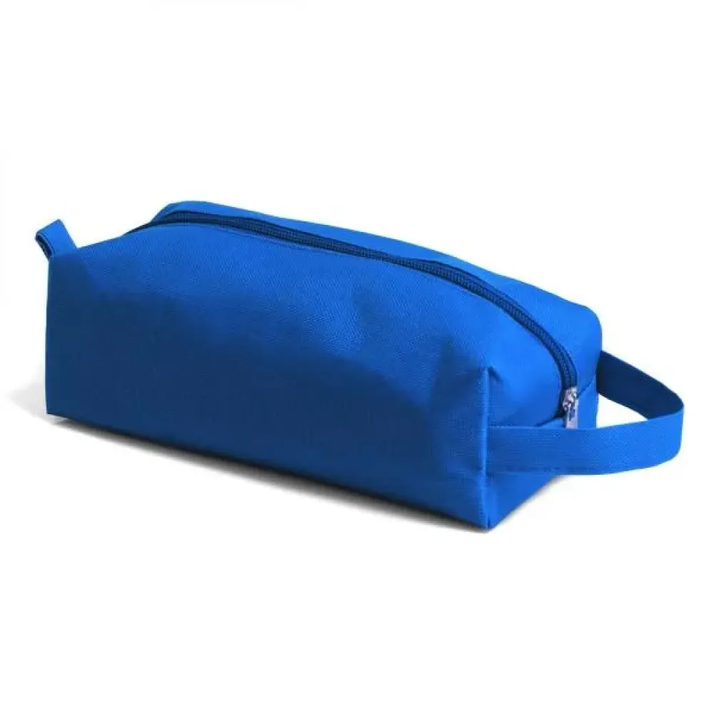 NECESSAIRE EM NYLON 600 COM ALÇA - AZUL