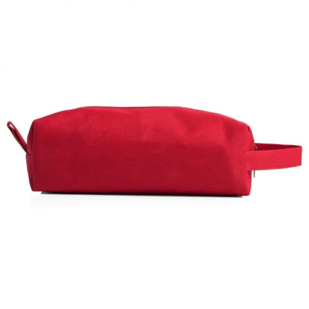 NECESSAIRE EM NYLON 600 COM ALÇA - VERMELHA