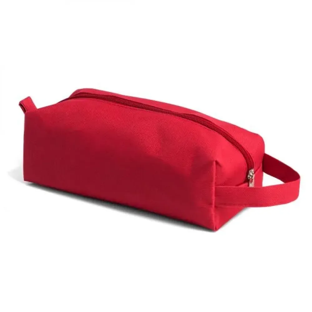 NECESSAIRE EM NYLON 600 COM ALÇA - VERMELHA