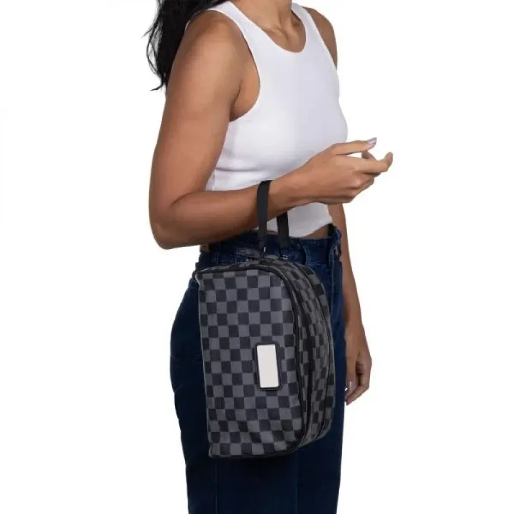 NECESSAIRE EM PVC - XADREZ