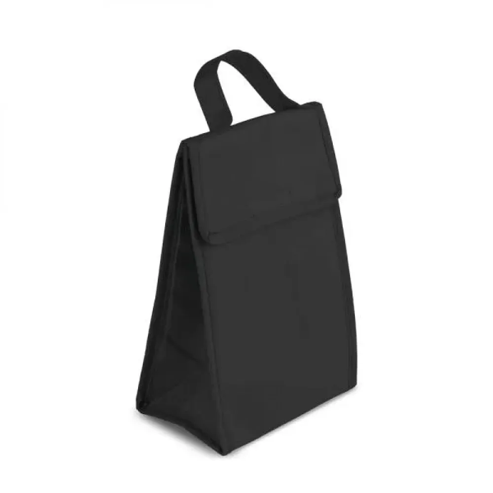BOLSA TÉRMICA EM TNT 80G/M² - PRETO - 27X17X10,5 CM-MA-15301
