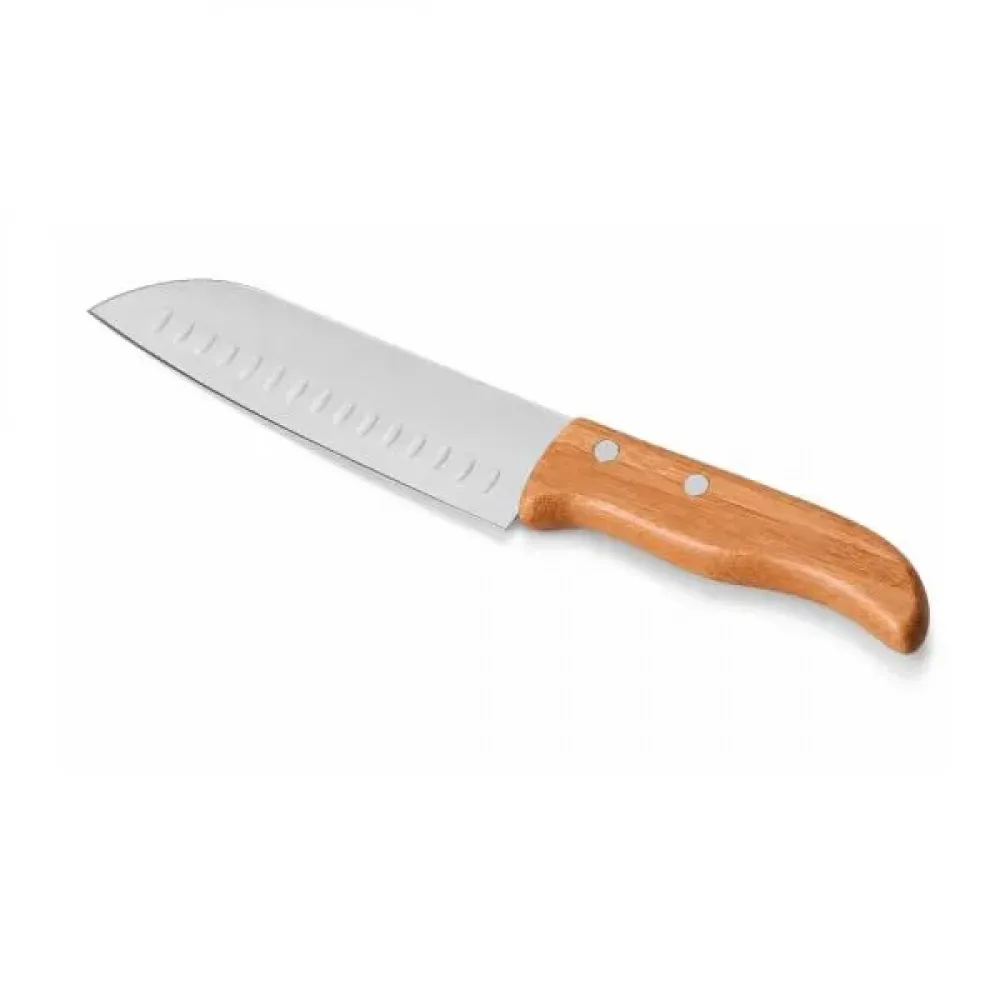 CONJ. DE FACAS BAMBU / MADEIRA / INOX COM ESTOJO FRANKFURT - 7 PÇS