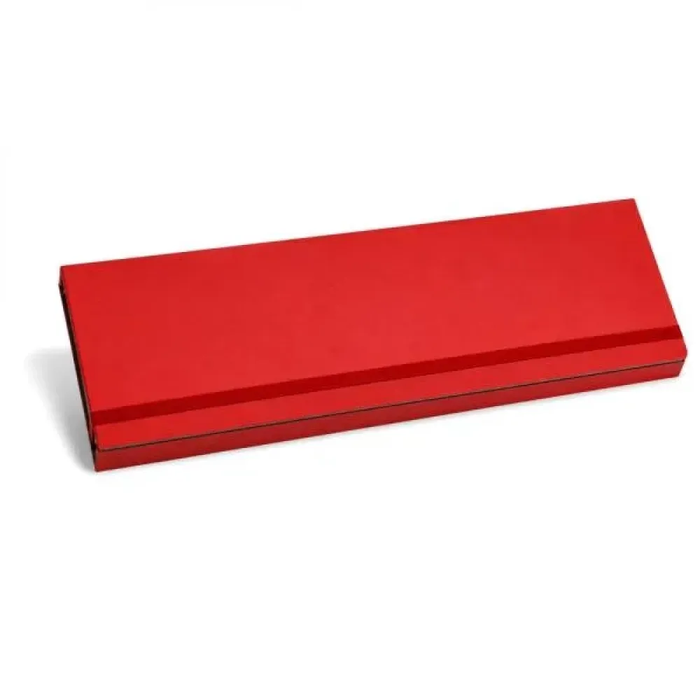CONJ. DE GARFO E FACA INOX / MADEIRA / BAMBU COM ESTOJO VERMELHO - 3 PÇS