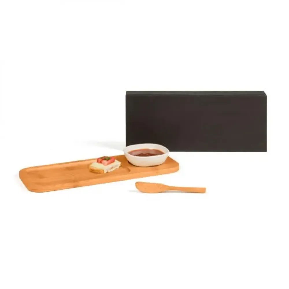 CONJ. PARA PETISCO EM BAMBU / FIBRA DE BAMBU - 3 PÇS-PD-00653