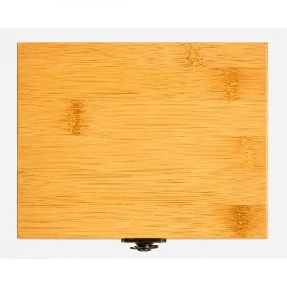 ACESSÓRIOS PARA VINHO COM ESTOJO EM BAMBU - 6 PÇS