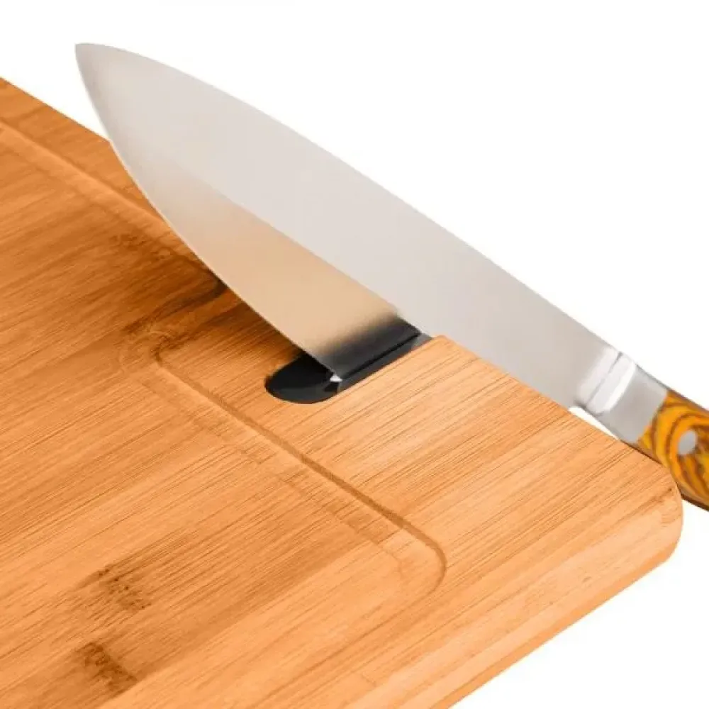 TÁBUA PREMIUM PARA CHURRASCO COM AMOLADOR