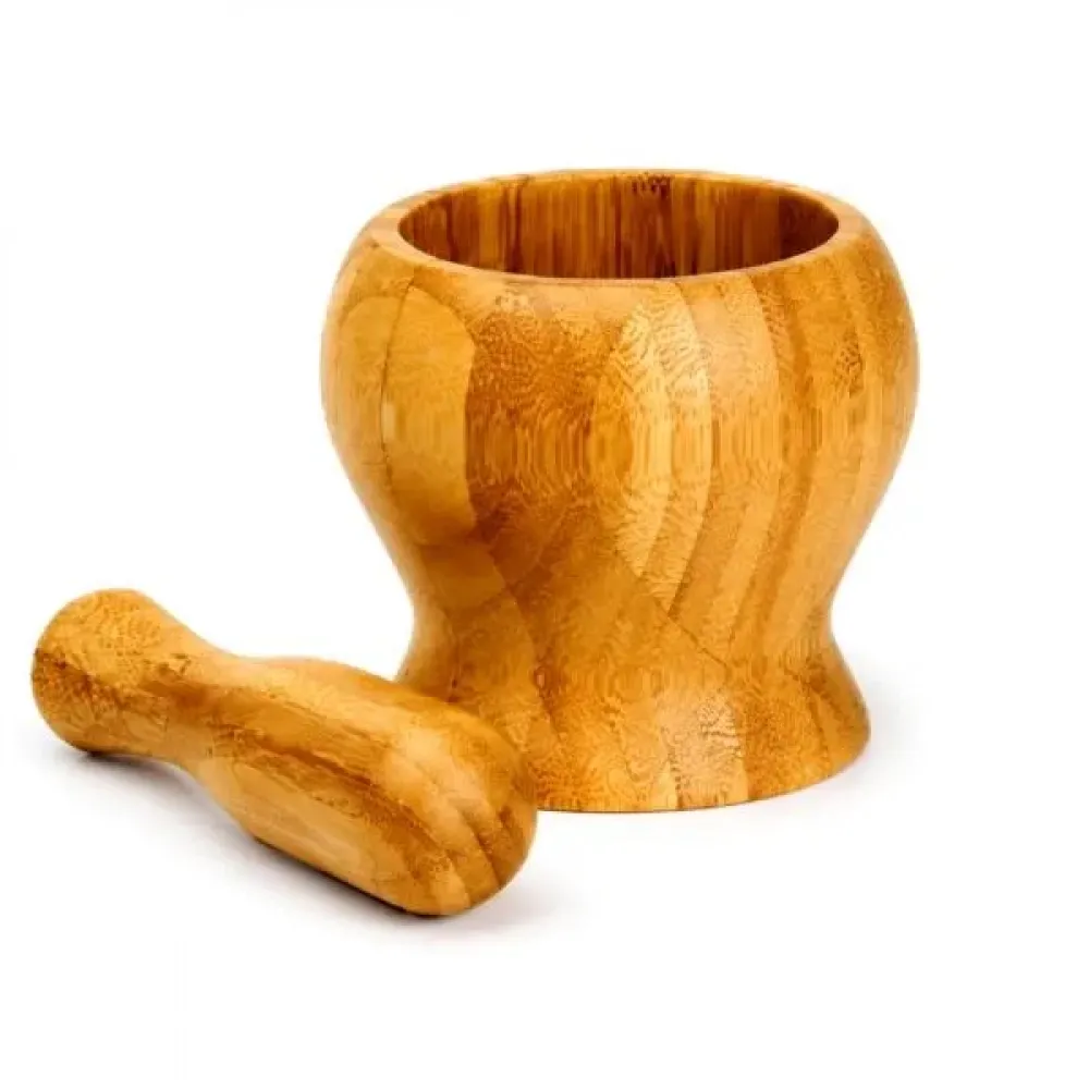 AMASSADOR DE TEMPEROS EM BAMBU PILÃO 14CM