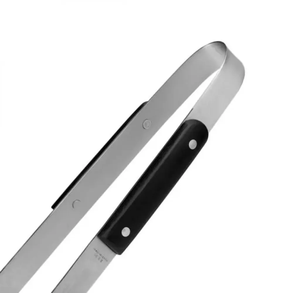 PEGADOR EM MADEIRA / INOX - PRETO - 33CM