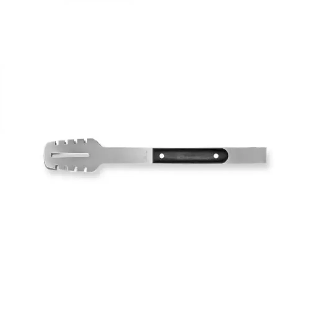 PEGADOR EM MADEIRA / INOX - PRETO - 33CM