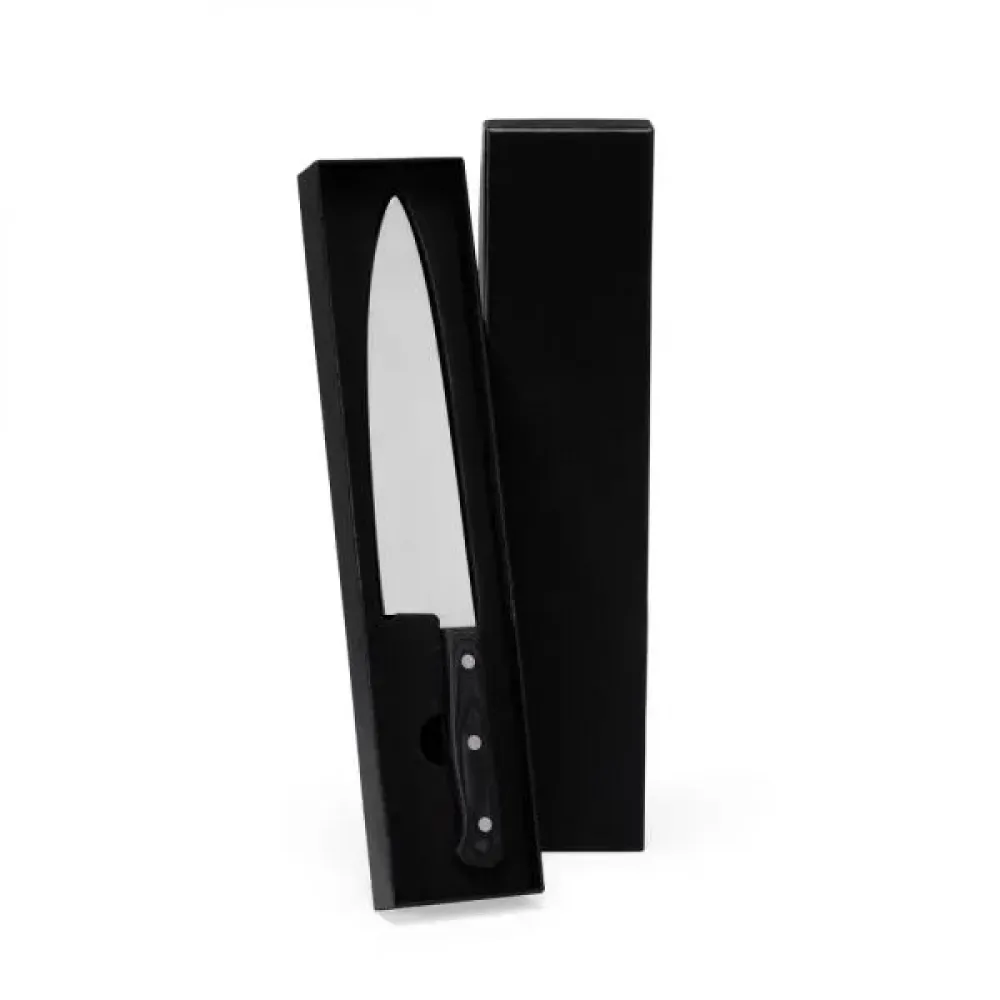 FACA PREMIUM EM MADEIRA /INOX - PRETO