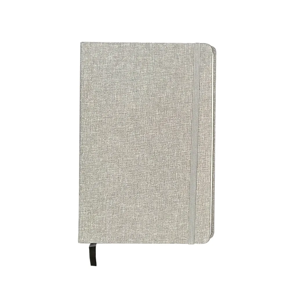VERÍSSIMO. Caderno A5 de capa dura em tecido poliéster reciclado (100% rPET), com páginas pautadas
