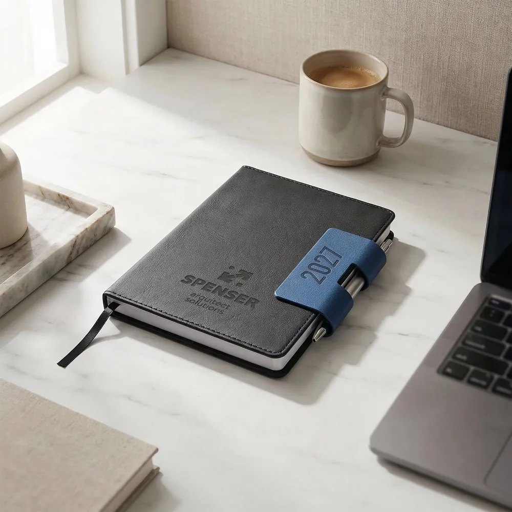 SPENSER A5. Agenda A5 com capa dura em PU