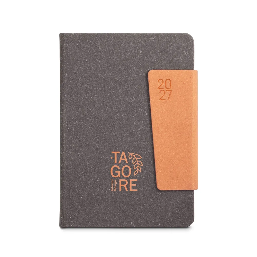 TAGORE B5. Agenda B5 em pele reciclada