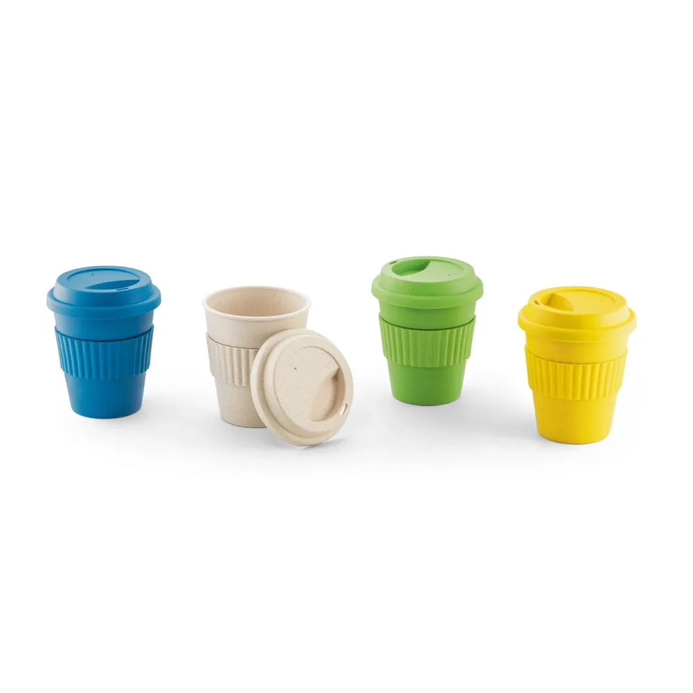 CUPPA. Copo de viagem em fibra de bambu (60%) e PP (40%) com tampa