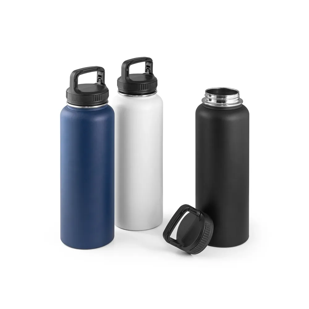 SINNER. Garrafa esportiva térmica em aço inox 90% reciclado com revestimento em pó (1200 mL)